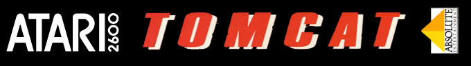 Tomcat The F-14 Fighter Simulator logo for Atari 2600